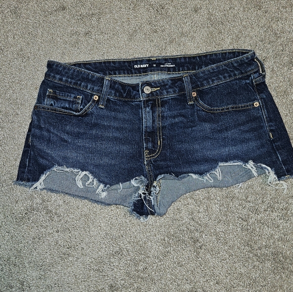 Old Navy Pants - Old Navy Dark Denim Jean Shortie Shorts - Size 12
